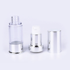Clear unique AS plastic 10ml-30ml aluminum cap efficient dispensing serum bottle with pump