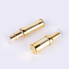 New design gold AS plastic 10ml-30ml with clear cap vacuum cosmetic face cream pump bottle