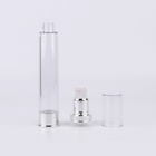 Clear AS plastic 10ml-30ml propellant-free dispensing plastic airless pump bottles for serum