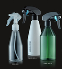 Eco Friendly Water Liquid Room Sanitizer Spray Bottle ,Round Transparent Bottle PET Trigger Cleaning 300ml