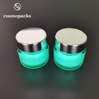 light green round 30g good sealing facial mask cosmetic cream jars
