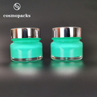light green round 30g good sealing facial mask cosmetic cream jars