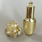 100ml Gold Luxury cosmetics packaging PMMA bottle sets empty for skincare containers and jars set