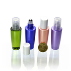 10ml Plastic essential oil roller bottle empty Attar perfume roll on bottles with white Overcaps