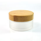 1Oz 50ml Bamboo Small Makeup Containers , Round Wooden Cap Cosmetic Cream Jar