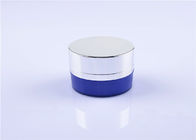 Decorative Lotion Plastic Jar Containers With Pump Flat 100ml OEM FDA UV Coating