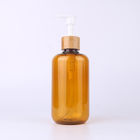 Plastic shampoo bottle 100ml round shoulder PET hand sanitizer amber Body wash bottle Press pump lotion bott