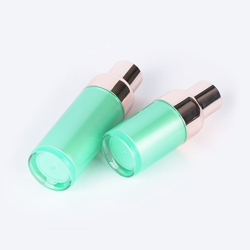 Skin Care Cosmetic Pump Bottles Green Color