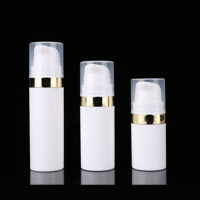 5ML 10ML 15ML chai bơm không khí bằng nhựa PP màu trắng